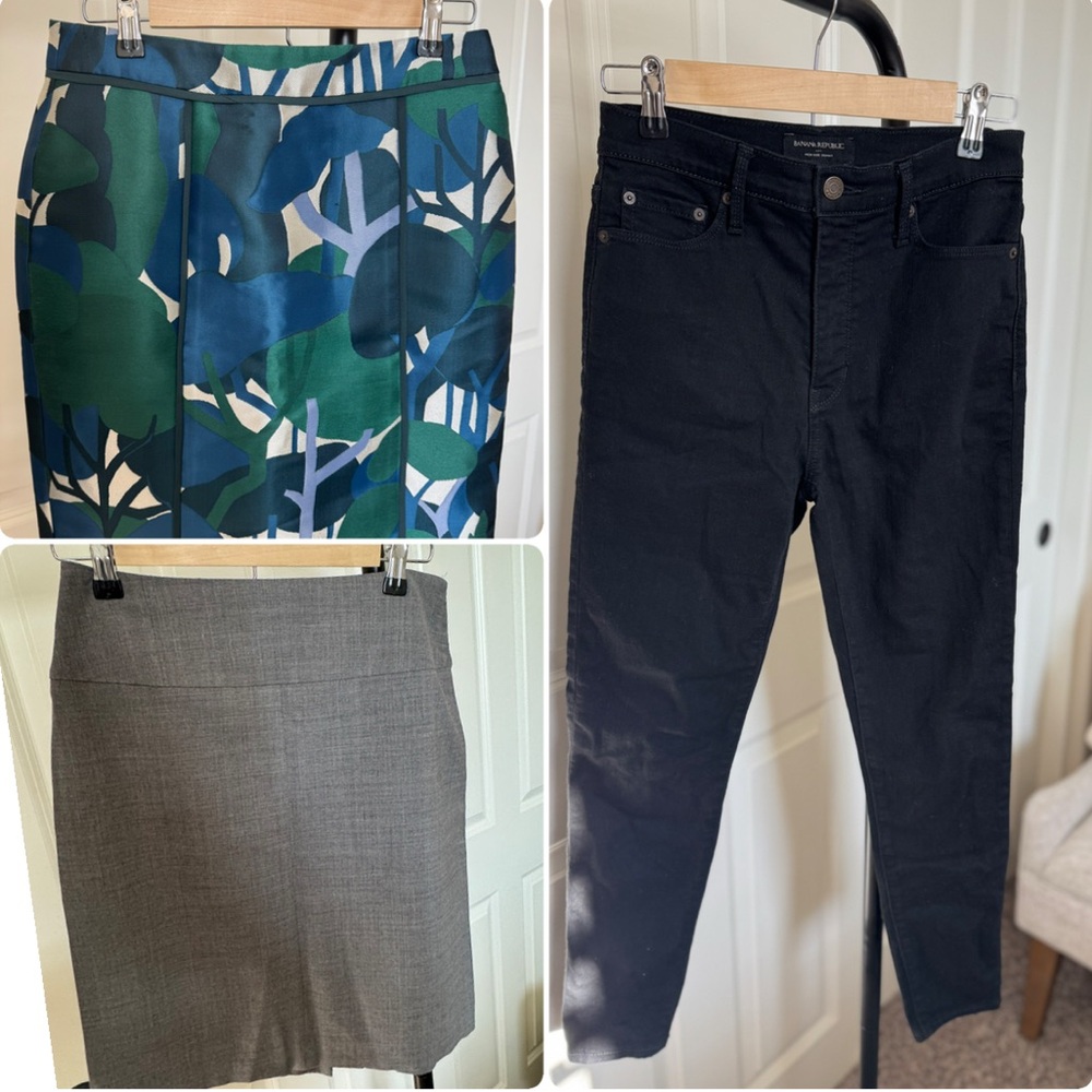 Bundle – Size 4P – Banana Republic & Ann Taylor Skirts + Banana Republic Jeans